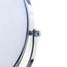 TUKA Specchio Bagno per Trucco 5X Ingranditori, 8" Doppio Specchio Cosmetico con Piedistallo, ø 20 cm Specchio da Tavolo per Trucco e Rasatura, 2 Facciate Vanity Mirror, Cromato, TKD3114-5x