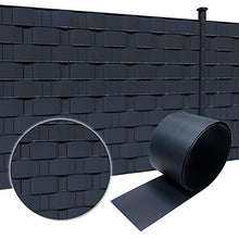 Froadp 10 Pezzi Schermi Divisori e Protettivi Rigidi in PVC 250x19cm Antivento Paravista Strisce Rotolo Doppia Recinzione Impermeabile Schermo per Giardino Balcone Antracite