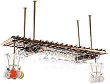 UYZ Semplice e Moderno, portabottiglie da Bar Europeo da Appendere, Ornamenti, portabicchieri in Acciaio Inossidabile, cremagliera Creativa per la casa capovolta (Dimensioni: 80 * 35 cm)