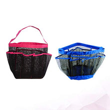 TOPBATHY Borsa da Doccia per Articoli da Toeletta in Mesh da 2 Pezzi con Custodia in Rete (Rosa Blu)