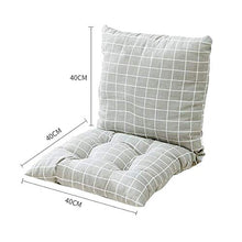 XHNXHN Cuscino per Sedile da Esterno per Interni Cuscino per Sedia con Schienale Traspirante Cuscino Morbido di Ricambio Cuscino per Sedile per Patio Profondo con Lacci-greena 40x40cm (16x16In)