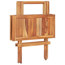 FAMIROSA Set da Bistrot 3 pz con Cuscini Grigi in Legno Massello di Teak