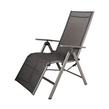 Ambientehome Alu Relaxsessel Korfu Anthrazit Circa 73x60x114 cm Poltrona, Antracite