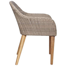 Sedie da Esterno con Cuscini 2 pz in Polyrattan Marrone