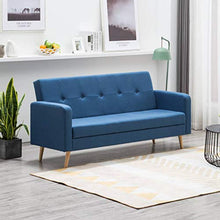 FAMIROSA Divano in Tessuto Blu