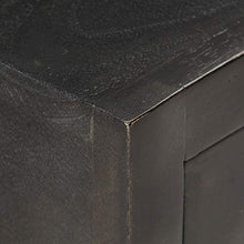 Tidyard Comodino Classico con 3 Cassetti in Legno Massello di Mango Nero 40x30x50 cm,Comodino Camera da Letto,Comodino Cameretta in Legno,Comodino Classico,Comodino con Cassetti,Comodino Rustico