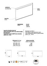 Kiamami Valentina SPECCHIO CON FASCIA A LED SUPERIORE RETROILLUMINATO 120X70 CM