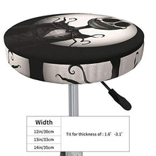 Copertura rotonda per sgabello da bar con scheletro per sedia a cric, lavabile, elastica, per sgabello rotondo da 35,6 cm