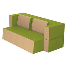 Baldiflex Divano Letto 2 Posti Modello Praticho in Poliuretano e Memory Foam, Rivestimento Sfoderabile e Lavabile, Colore Verde Oliva - Arredi Casa
