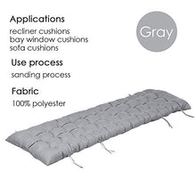 Dizi248 - Spesso cuscino di ricambio per sedia a sdraio, classico, per esterni e interni, per giardino, patio, sdraio, chaise longue Grey