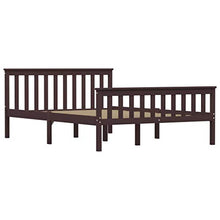 FAMIROSA Giroletto con 4 Cassetti Marrone Scuro Legno di Pino 140x200 cm-0621