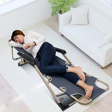 FUFU Sedie a sdraio Sedia reclinabile, Sedia pieghevole, Letto per il pranzo, Cuscino in cotone, Cuscino reclinabile, Imbottito, Sedia per dormire, Sedia per pausa pranzo in ufficio, 97 * 52 * 95 cm P