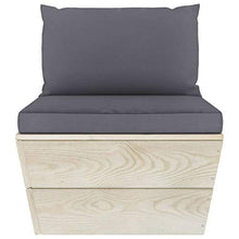 FAMIROSA Set Divani da Giardino su Pallet 6 pz con Cuscini Legno Abete-3492