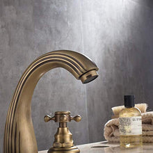HYY-YY - Rubinetto per lavabo da bagno, in ottone anticato, per bagno e cucina