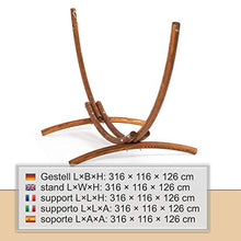 MotionXperts, Supporto Outdoor per Amaca Malaysia 316 cm | Telaio in larice Siberiano Resistente alle intemperie | capacità 150 kg