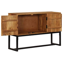 vidaXL Credenza Marrone 110x30x70 cm in Legno Massello di Acacia