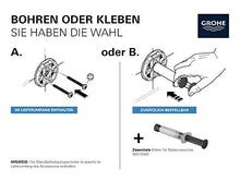 Grohe GRO-40799DC1 Mensola, Grigio/Trasparente (Super Steel), Large