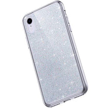 Saceebe Compatibile con iphone XR Custodia Silicone Transparente TPU Glitter Brillare Colore sfumato Custodia TPU Silicone Morbida Glitter TPU Cover Custodia Cover [Antigraffio],transparent
