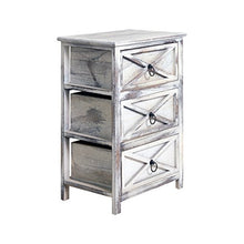 Rebecca Mobili Mobile da Camera, Paulownia, Bianco Shabby, 45x30x64 cm
