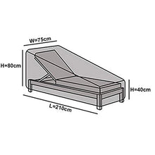 Copertura per Lettini Prendisole-Impermeabile Coperture per lettini da giardino con materiale resistente 210D,copertura sdraio Coperture per lettino da terrazzo-Dimensioni:208cm L x 76cm W x 78cm H