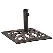 Festnight Base Ombrellone Ghisa, Base per Ombrellone da Giardino Bronzo 12 kg 49 cm