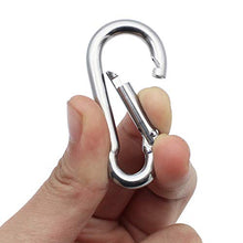 SPTwj 4 pezzi M5 piastra a occhiello in 304 acciaio inox 4 pezzi Moschettone a Molla Graffetta Hardware per Swing Amaca Aerial Yoga e Parasole Escursioni Viaggi Portachiavi con viti