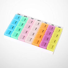 DOITOOL - Contenitore per pillole da viaggio, a 28 celle, portatile, in plastica, organizer settimanale per medicina