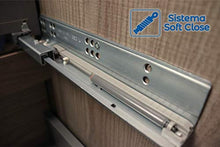 Mobile Bagno Sospeso con Lavabo in Porcellana - con 2 Cassetti - Il Mobile è MONTATO - Modello SADO (80cms, Hera)
