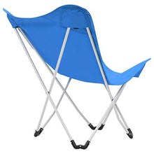 Festnight- Sedia Pieghevole, Sedie Farfalla da Campeggio Pieghevoli 2 pz Blu