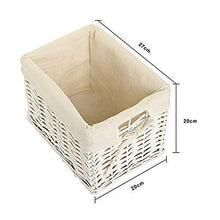 ZhuFengshop Comodini, Set di 2 Lucido Comodino Bianco Dresser con 1 cassetto e 1 Cesto Rattan for Camera da Letto Comodino Side Table