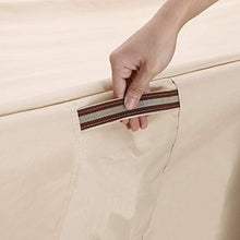 SONGMICS GFC92EC Copertura Protettiva per Mobili Arredamento da Giardino, Tavoli e Sedie da Cortile, per Esterno, Impermeabile, Rettangolare, Beige, 250 x 200 x 80 cm