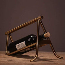 LHQ-HQ Vino del Supporto del Metallo Wine Rack Bagagli, 34 × 15 × 24 cm