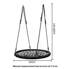 MALY Altalena per Esterno, Corda Gigante per Web Nido Appeso Albero Rotondo Resistente Facile da Installare 100Cm Bambini Giardino Esterno Altalena per Bambino Adulto