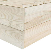 FAMIROSA Divano da Giardino a 2 Posti su Pallet Legno Abete Impregnato