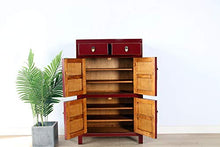 Yajutang - Cassettiera in legno massiccio, colore: Lilla