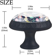 Bella sirena Pomelli per Porta Set di 4 Pomelli per Mobili Manopole per Cassetti Cucina Armadio Vetro