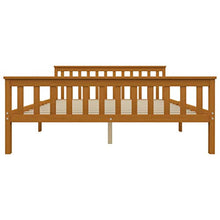 FAMIROSA Giroletto con 2 Cassetti Marrone Miele Legno di Pino 160x200 cm-0532