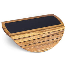 Navaris Vassoio Bracciolo Divano/Poltrona in Legno 33x33x1cm - Copribracciolo Portatelecomando Portabicchieri - Mini Tavolino per Aperitivo su Sofa