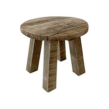 Mojawo - Sgabello per fiori, in legno, diametro 25 cm, altezza 20 cm