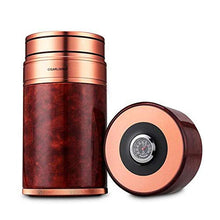 JKCKHA Cigar Box, Alluminio Cigar Box for Il Sigaro Humidor for sigari e Accessori for Fumatori, Cigar Benne in Grado di memorizzare 7 Sigari - Rose Gold, Anti-Pressione