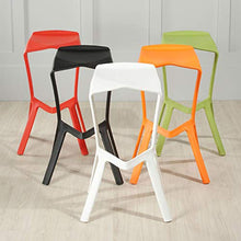 ZRN Sgabello da Bar * 1 Set, Sgabello da Cucina Sono Disponibili Molti Colori di plastica Sgabello Senza Schienale con Seduta in plastica