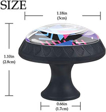 Modello Geometrico Astratto Triangolo Viola Blu Ottimistico Pomelli per Porta Set di 4 Pomelli per Mobili Manopole per Cassetti Cucina Armadio Vetro