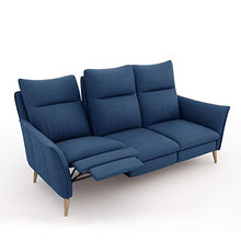place to be. Divano a 3 posti con due funzioni reclinabili e reclinabile, in rovere blu