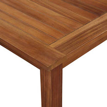 SKM Tavolo da Giardino 85x85x74 cm in Legno Massello di Acacia