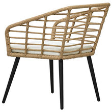 FAMIROSA Sedie da Giardino 2 pz con Cuscini in Polyrattan Rovere