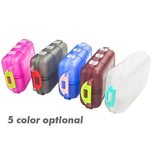 New Travel conveniente Pillola di Medicina Box 12 Griglie Dispenser di Pillole organizzatore di Pillole Tablet Pillbox Case Container Drug Divider (Color: Coffee)