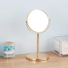 LXRZLS Bagno Specchio per Il Bagno con Specchio Specchio Verticale a Doppia Faccia 2 Volte Lente di ingrandimento può Essere ruotata per Regolare Il Tavolo da toeletta