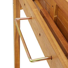 FAMIROSA Tavolo da Bar da Balcone 90x37x122,5 cm in Massello di Acacia