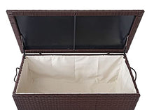 Mendler Baule Contenitore da Esterno HWC-D88 polyrattan ~ Premium 320l Marrone