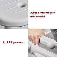 YHRJ Sedile da Bagno a Parete per Anziani,Sgabello da Bagno Antiscivolo per la casa,Sedia da Doccia di Sicurezza con braccioli,può sopportare 190 kg (Color : Grey, Size : 42.5-55cm)